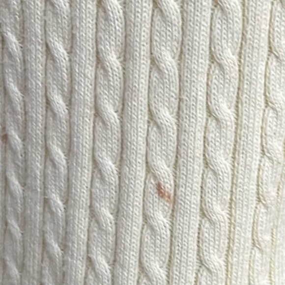 Jeanne Piere 90% Cotton V neck knit light yellow top size medium - Picture 3 of 6